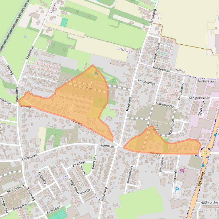 Kaart van postcodegebied 1906CS.