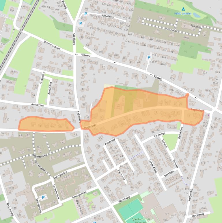 Kaart van postcodegebied 1906CT.