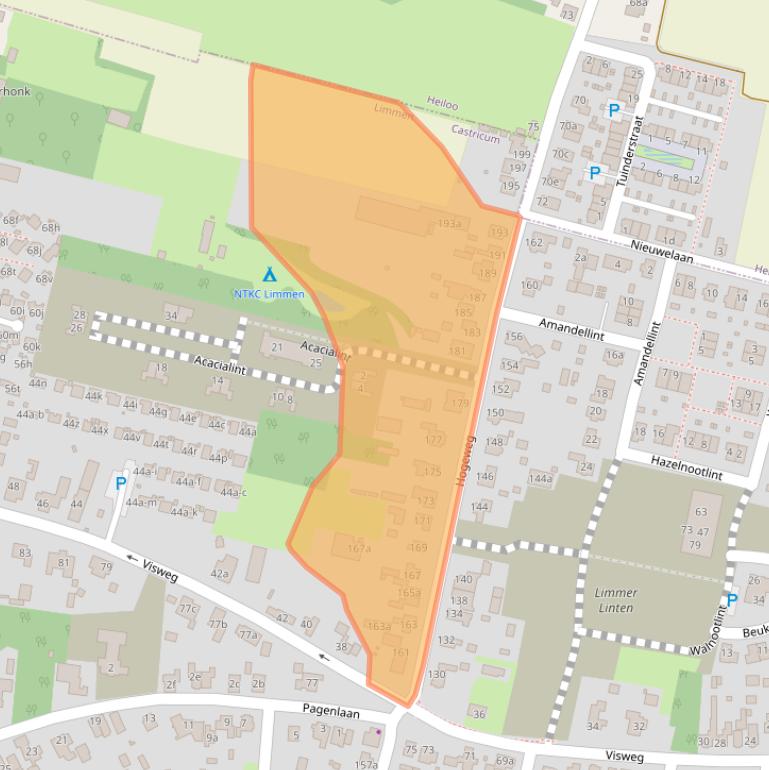 Kaart van postcodegebied 1906CX.