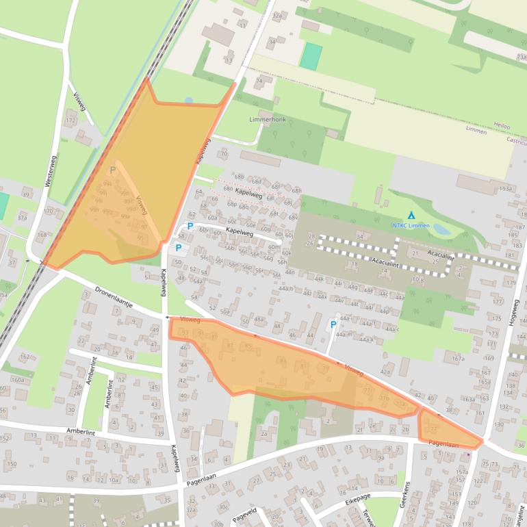 Kaart van postcodegebied 1906DM.