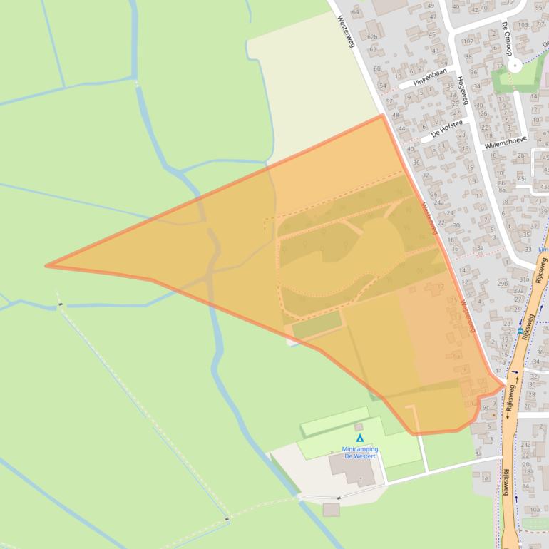 Kaart van postcodegebied 1906EC.