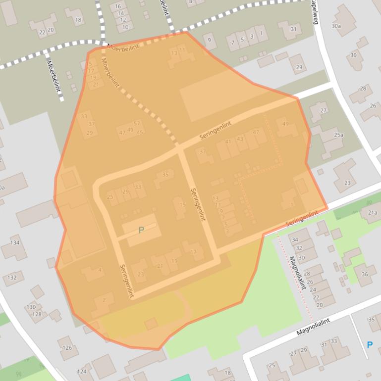 Kaart van postcodegebied 1906EP.