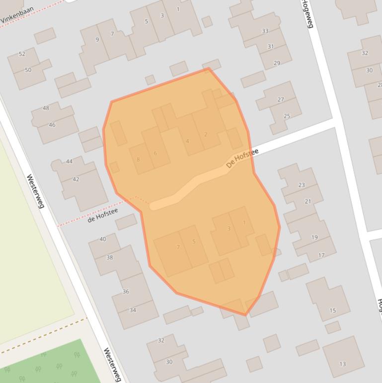 Kaart van postcodegebied 1906ES.