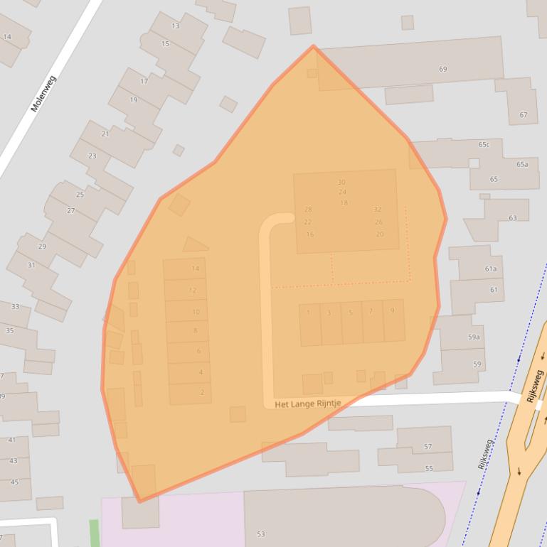 Kaart van postcodegebied 1906HN.