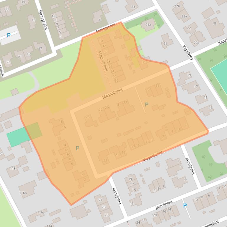 Kaart van postcodegebied 1906KA.