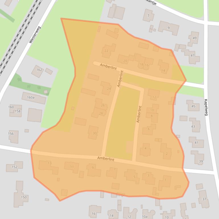 Kaart van postcodegebied 1906KK.