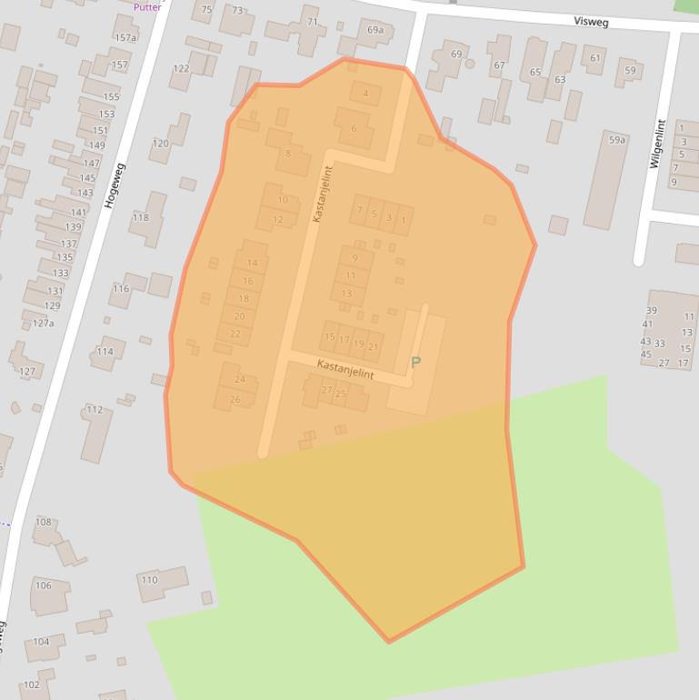 Kaart van postcodegebied 1906KL.