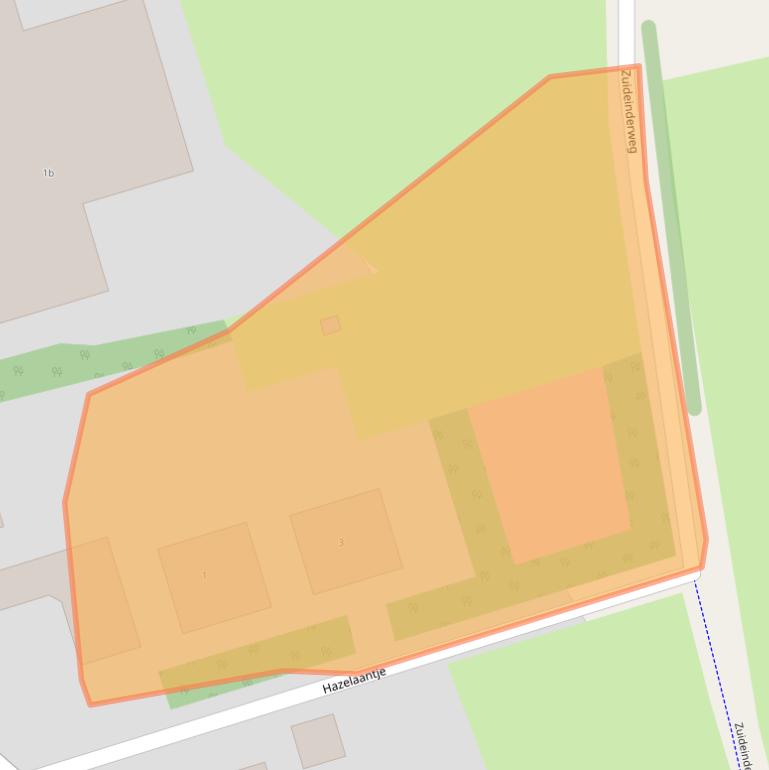 Kaart van postcodegebied 1906NX.