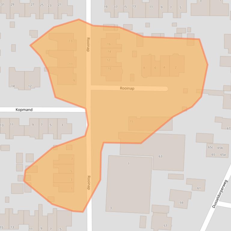 Kaart van postcodegebied 1906VJ.