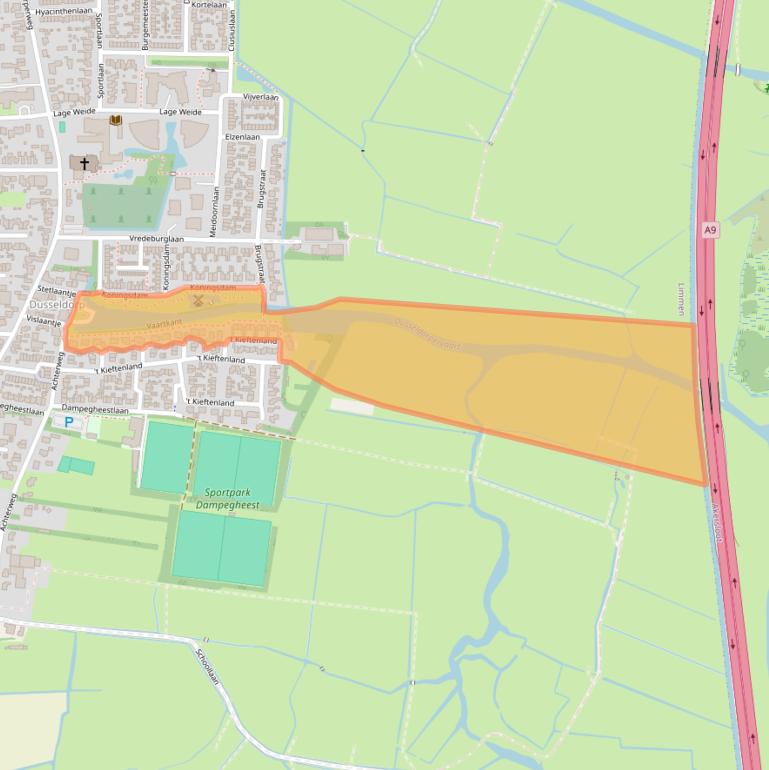 Kaart van postcodegebied 1906WJ.