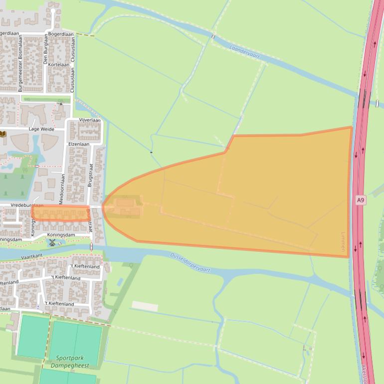 Kaart van postcodegebied 1906WP.