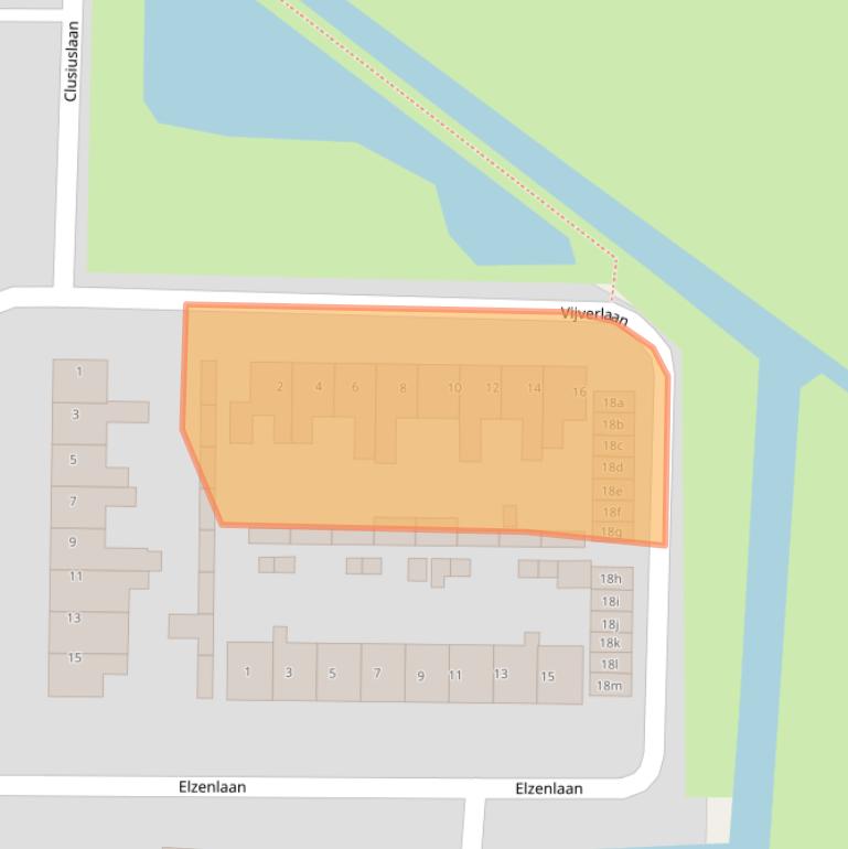 Kaart van postcodegebied 1906WZ.