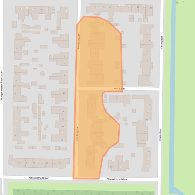 Kaart van postcodegebied 1906XK.