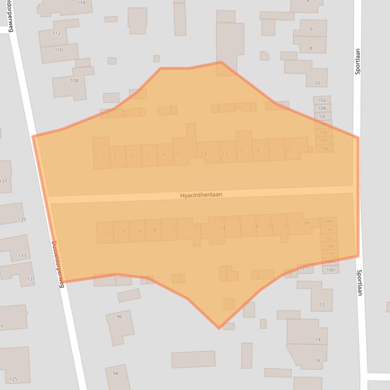 Kaart van postcodegebied 1906XP.