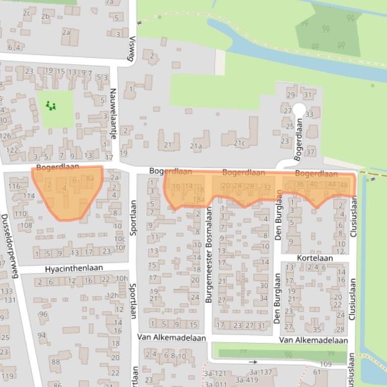 Kaart van postcodegebied 1906XS.