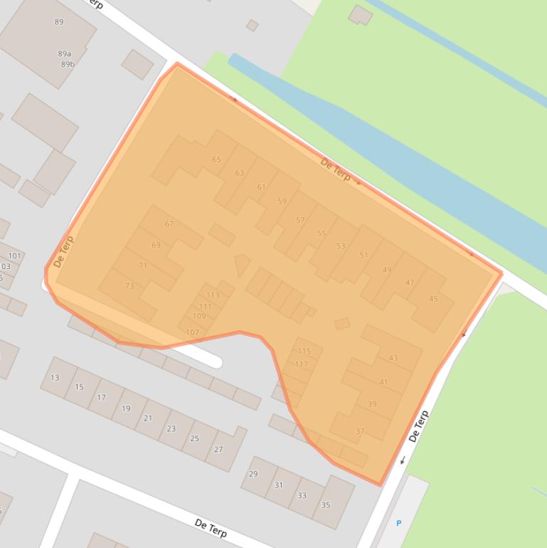 Kaart van postcodegebied 1911AB.