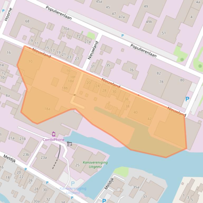 Kaart van postcodegebied 1911BH.