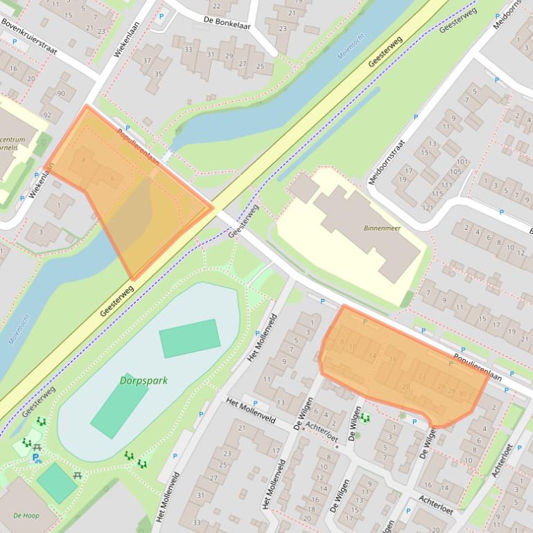 Kaart van postcodegebied 1911BL.