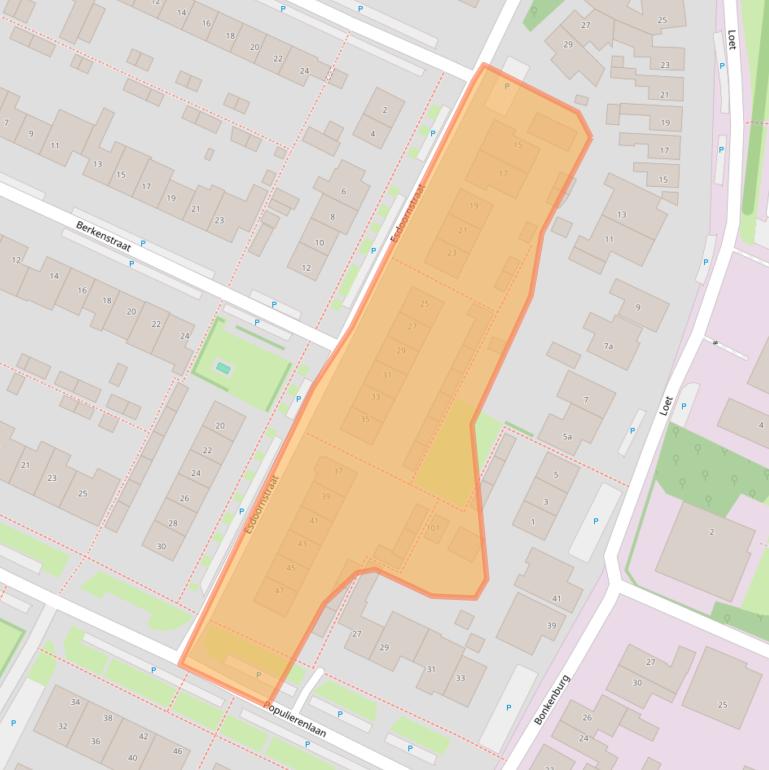 Kaart van postcodegebied 1911BZ.