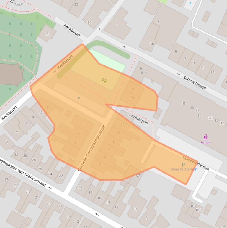 Kaart van postcodegebied 1911CN.