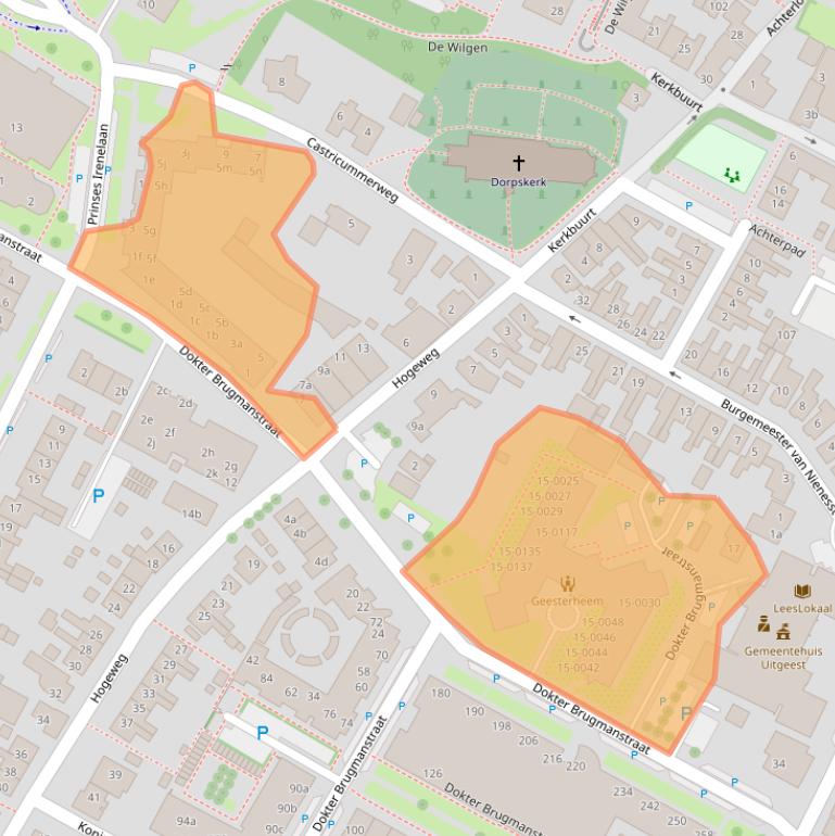 Kaart van postcodegebied 1911EN.