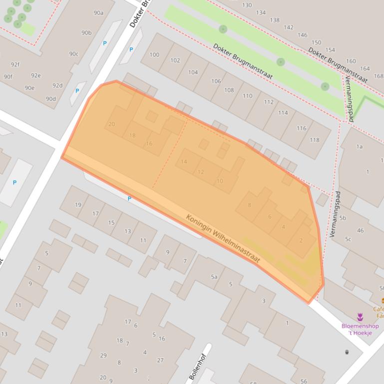 Kaart van postcodegebied 1911EV.
