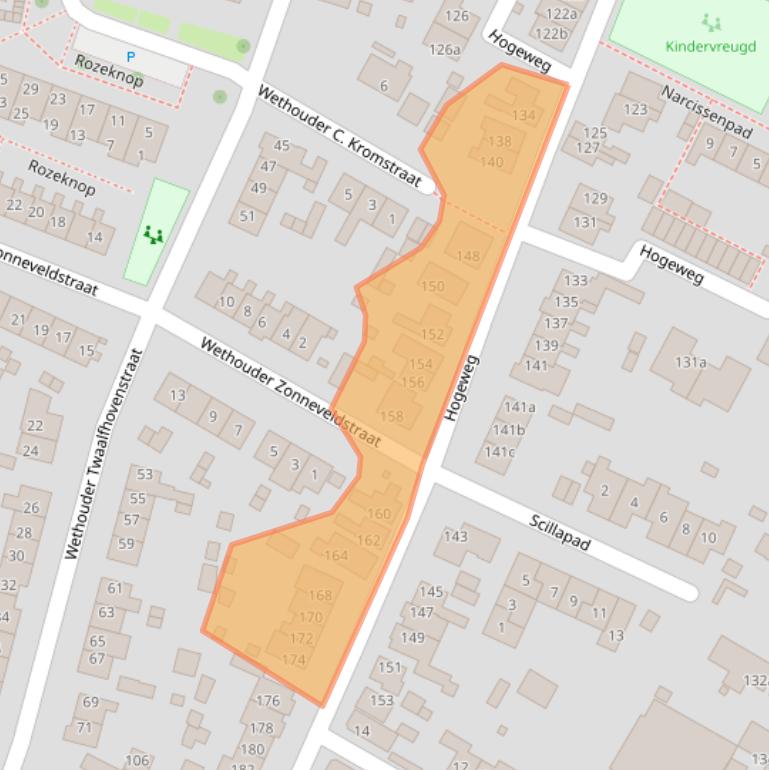 Kaart van postcodegebied 1911GL.