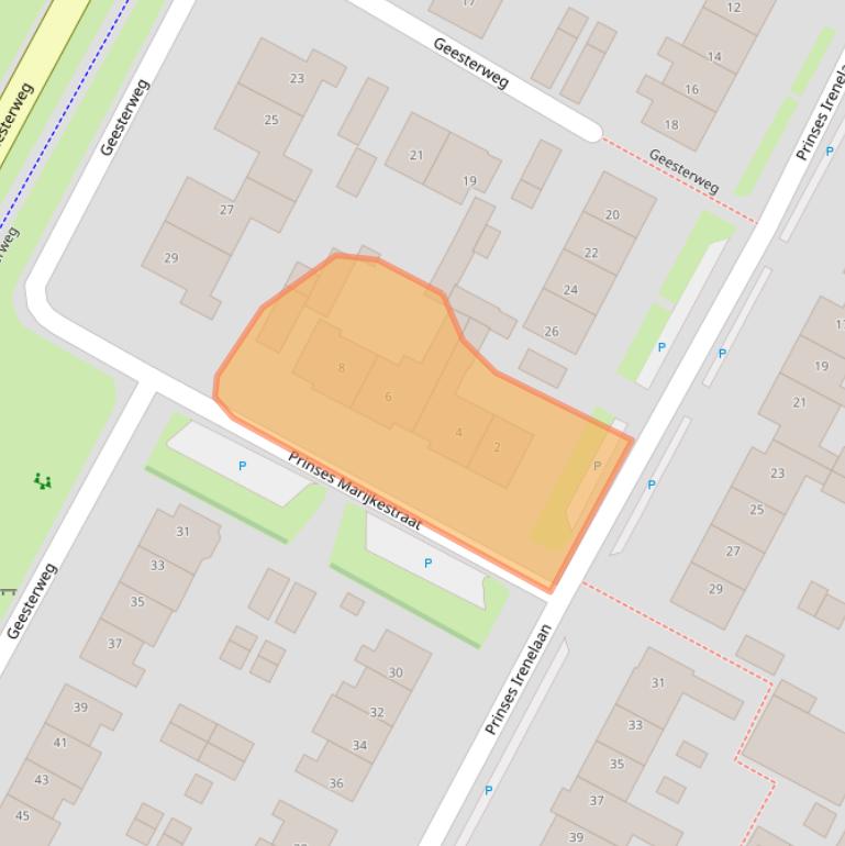 Kaart van postcodegebied 1911HZ.