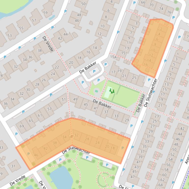 Kaart van postcodegebied 1911JK.