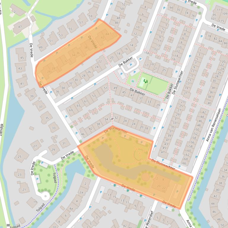 Kaart van postcodegebied 1911JL.