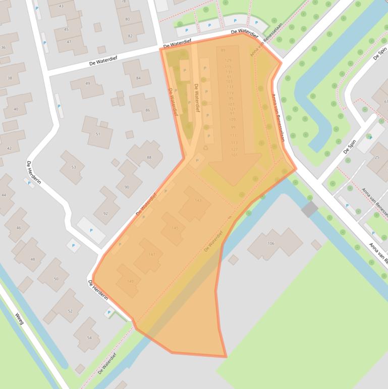 Kaart van postcodegebied 1911JR.