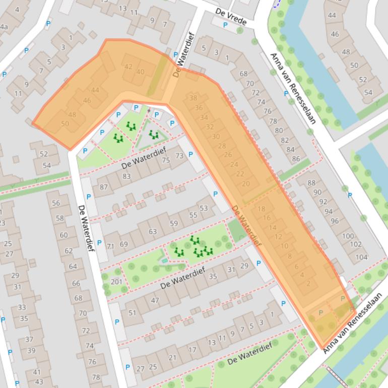 Kaart van postcodegebied 1911JS.
