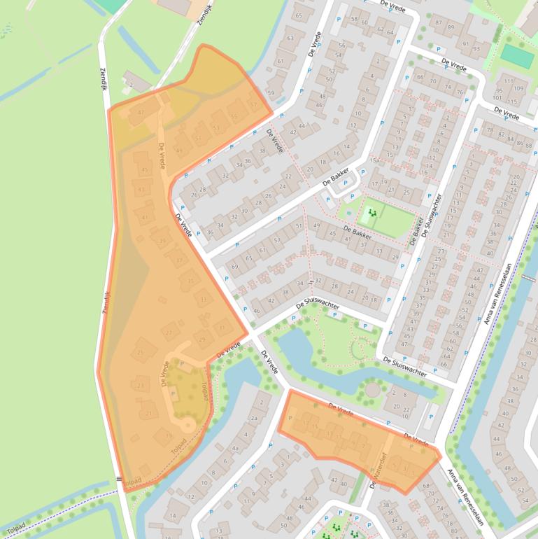 Kaart van postcodegebied 1911JV.
