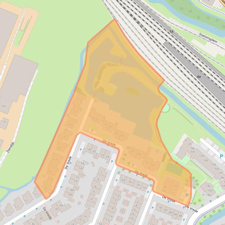 Kaart van postcodegebied 1911JW.