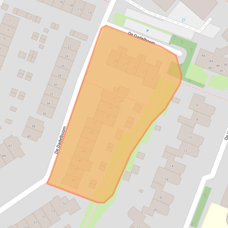Kaart van postcodegebied 1911KJ.
