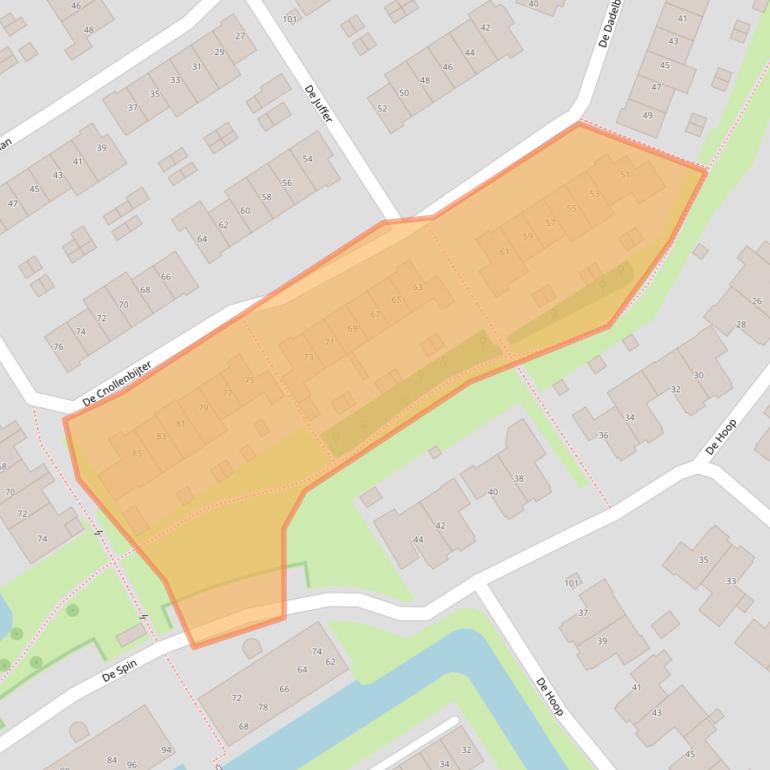 Kaart van postcodegebied 1911KK.