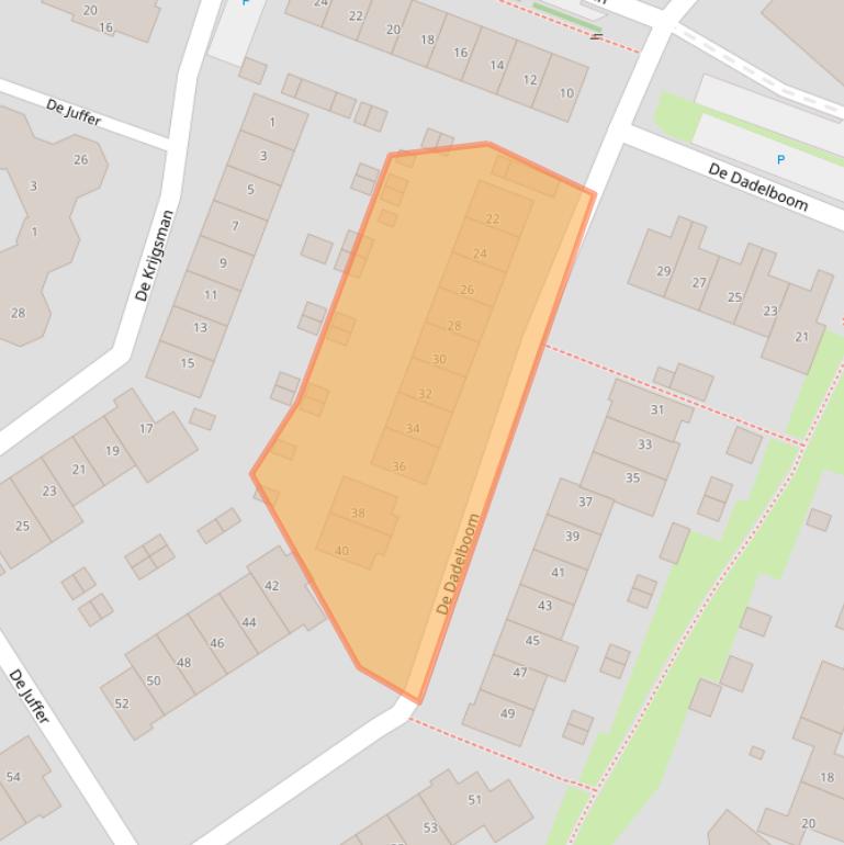 Kaart van postcodegebied 1911KL.