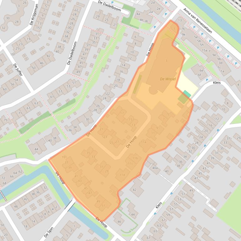 Kaart van postcodegebied 1911KX.