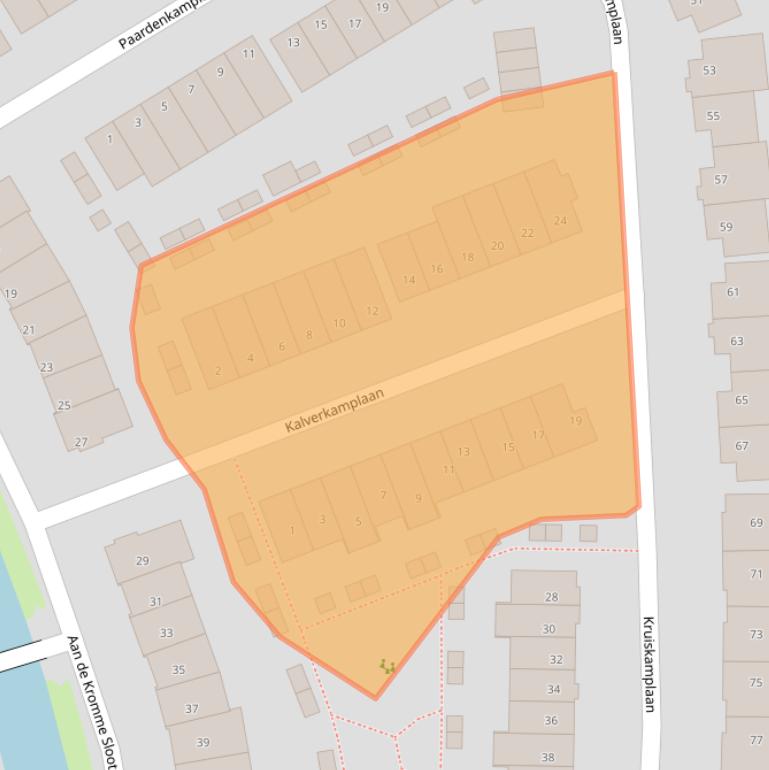 Kaart van postcodegebied 1911LS.