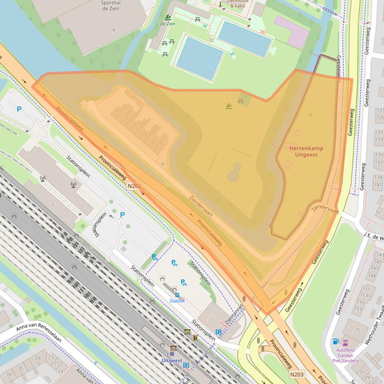 Kaart van postcodegebied 1911MA.