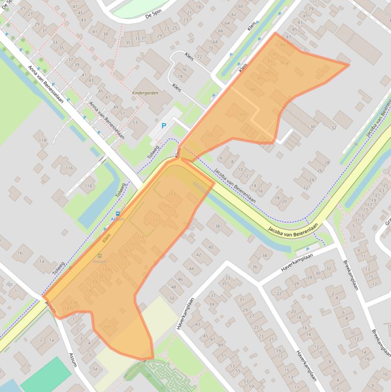 Kaart van postcodegebied 1911ME.