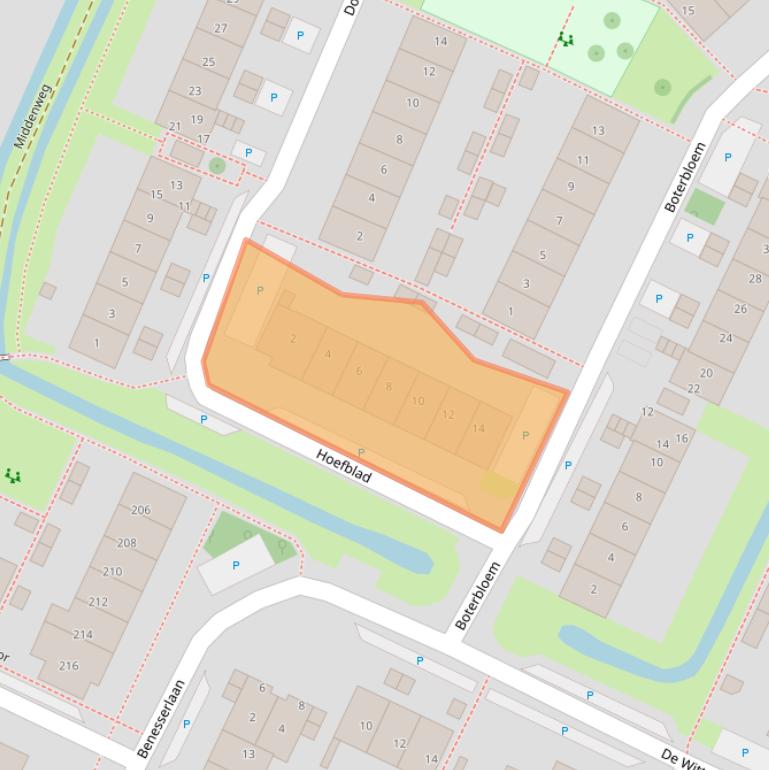 Kaart van postcodegebied 1911PA.