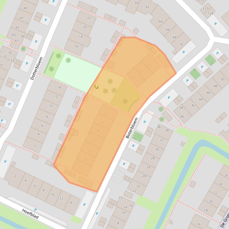 Kaart van postcodegebied 1911PH.