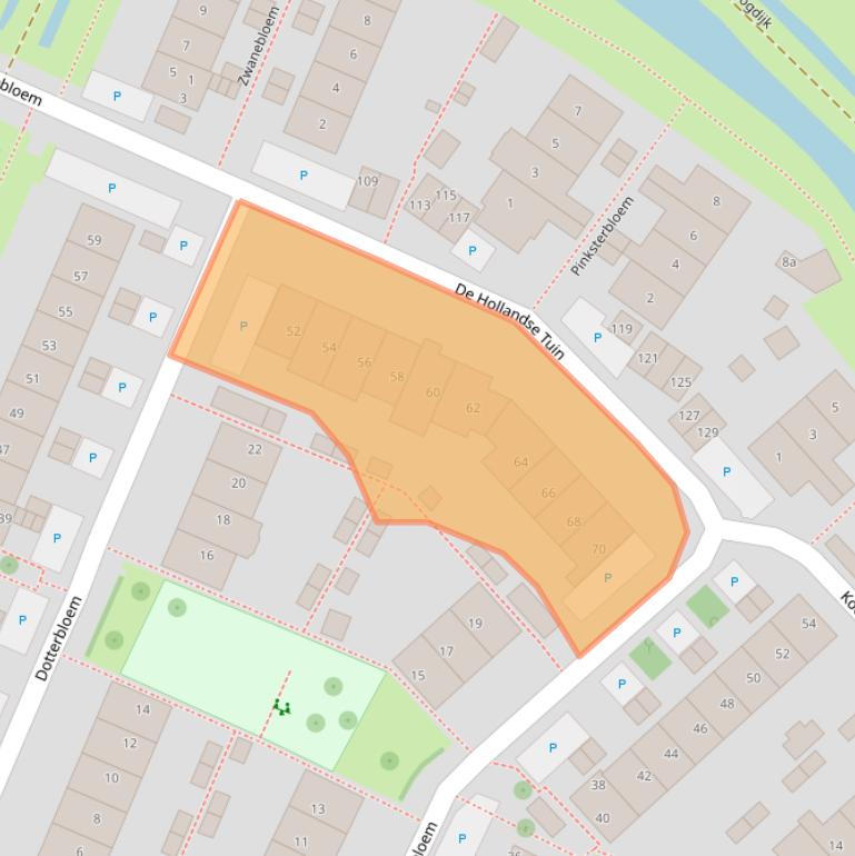 Kaart van postcodegebied 1911PM.