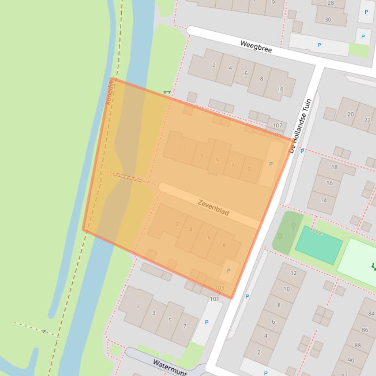 Kaart van postcodegebied 1911PR.