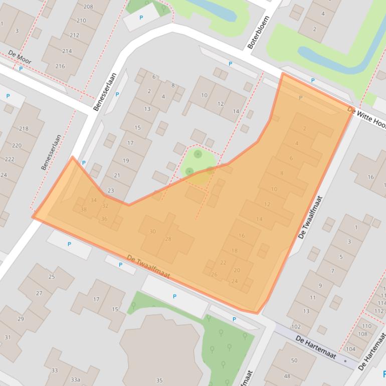 Kaart van postcodegebied 1911RD.