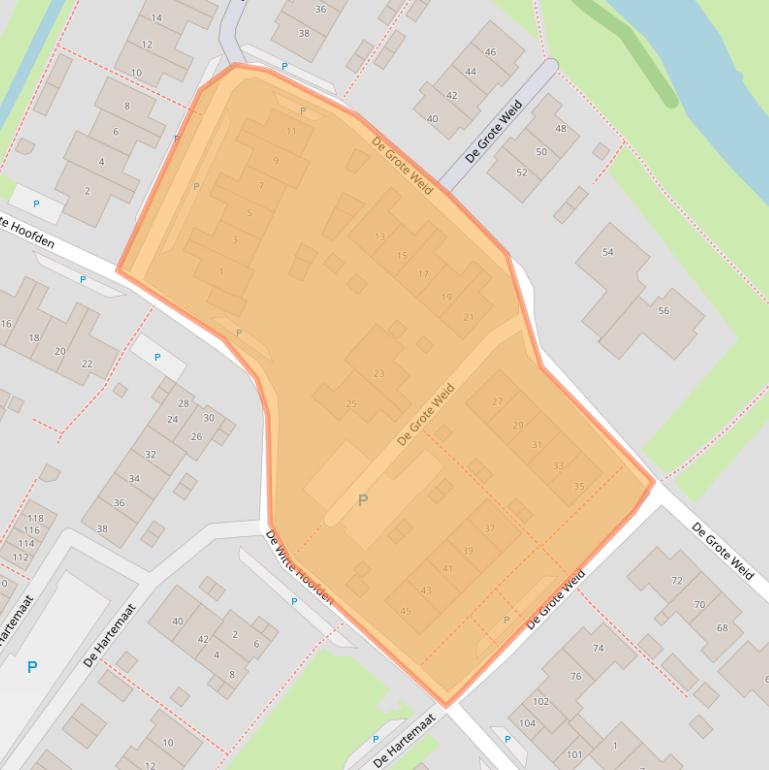 Kaart van postcodegebied 1911RW.