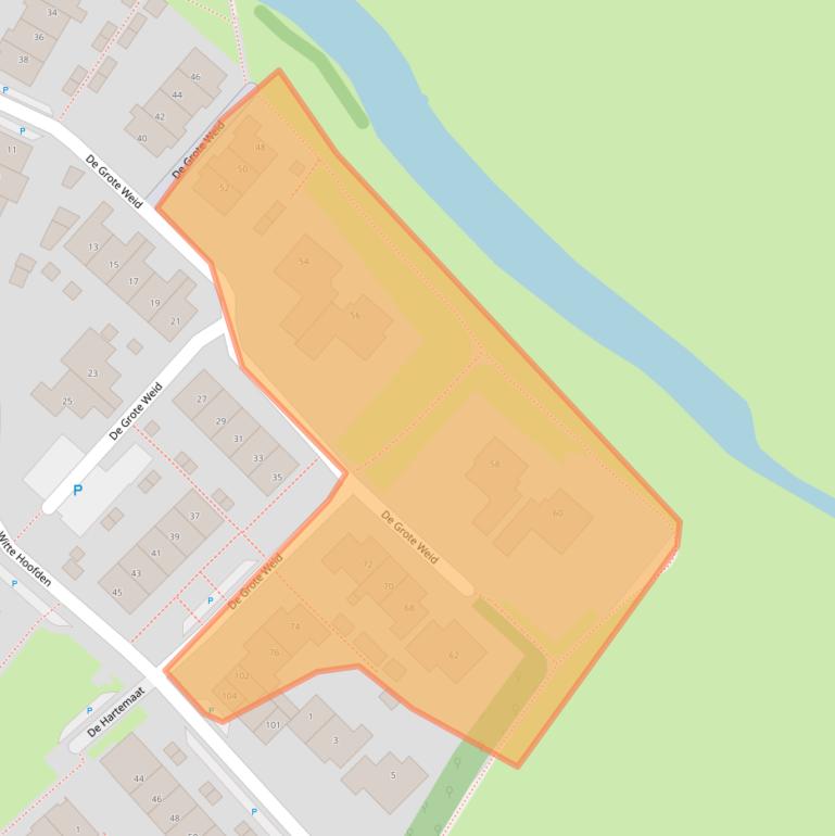 Kaart van postcodegebied 1911RZ.