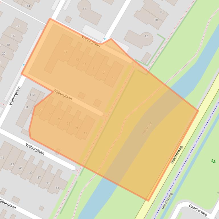 Kaart van postcodegebied 1911SC.