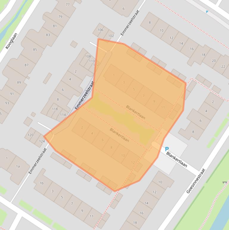 Kaart van postcodegebied 1911SK.